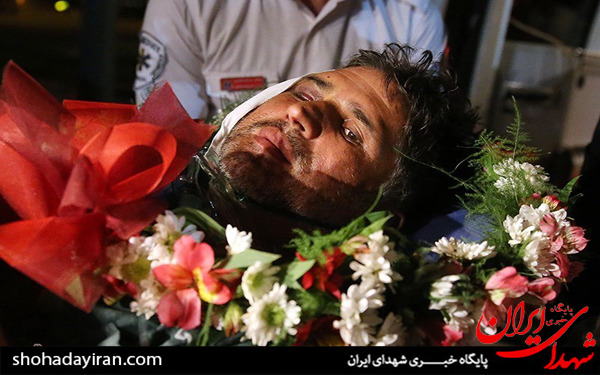 عکس/انتقال خبرنگار مجروح شده صدا و سیما در سوریه به تهران