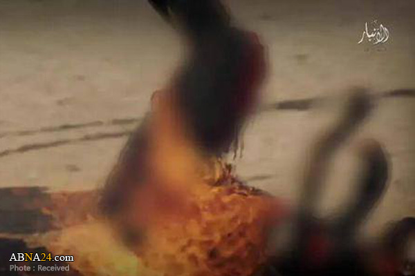 زندهسوزاندنمردان توسط داعش + عکس
