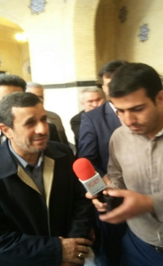 احمدی‌نژاد در مراسم ختم هادی نوروزی + عکس