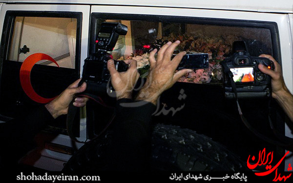 عکس/مراسم استقبال از پیکر شهید حسین همدانی