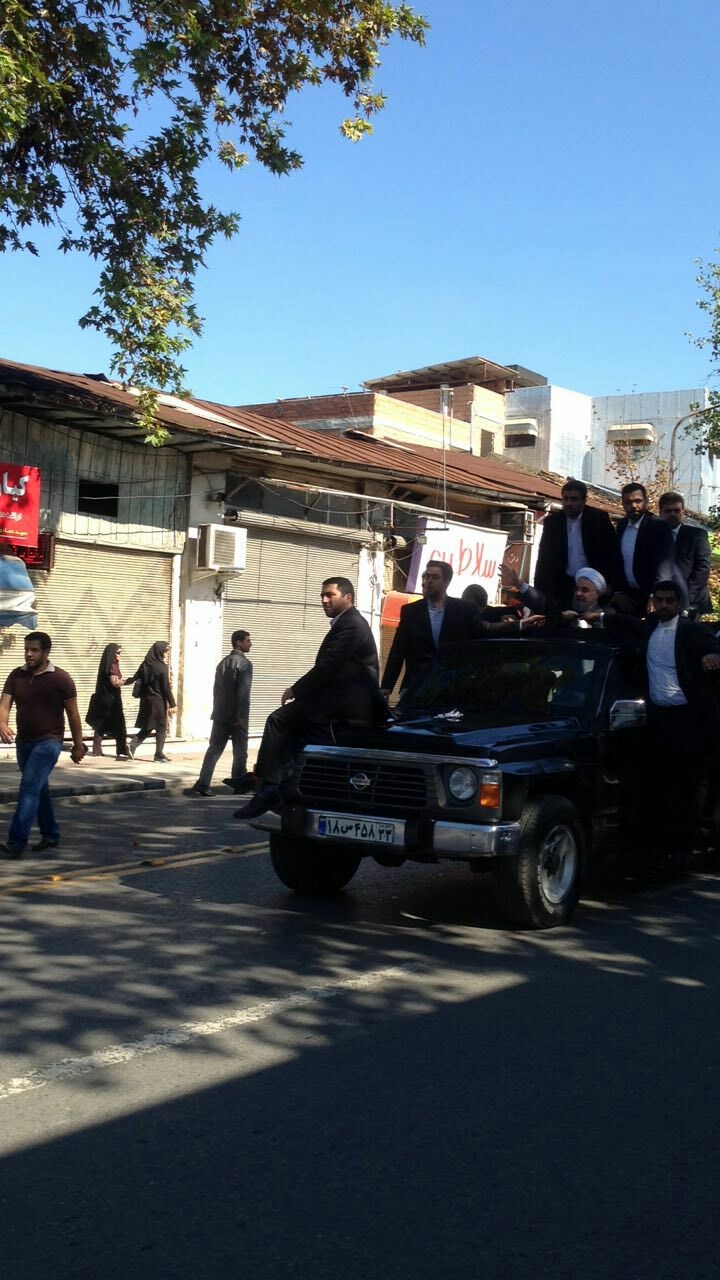 عکس/عدم استقبال از روحانی در مازندران