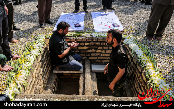 عکس/تشییع دو شهید گمنام در دانشکده شهید مطهری