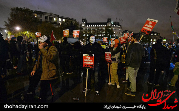 عکس/تظاهرات ضد سرمایه داری در لندن‎
