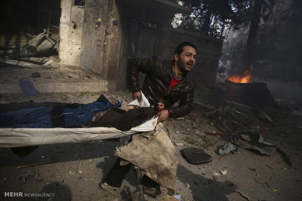 عکس/ مرگ و زندگی در دمشق‎