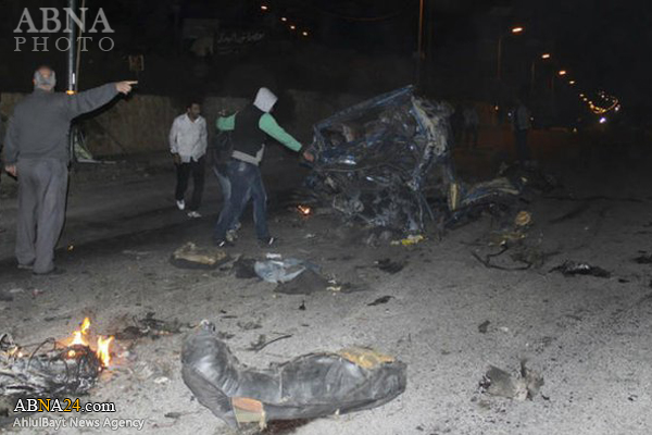 انفجار خودروی بمب‌گذاری شده در حسکه + تصاویر