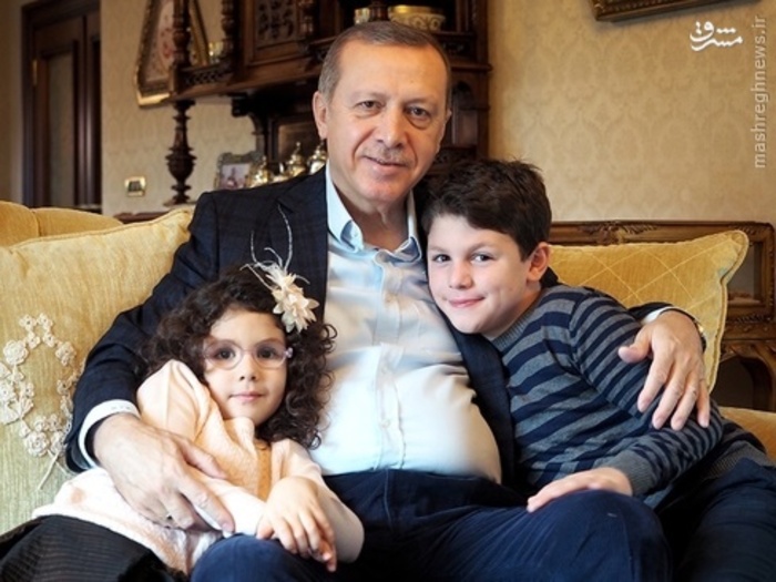 اردوغان و خانواده‌اش در ویلای شخصی +عکس