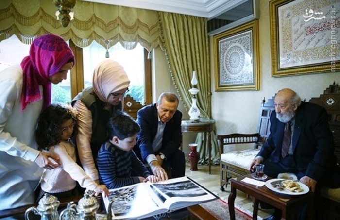 اردوغان و خانواده‌اش در ویلای شخصی +عکس