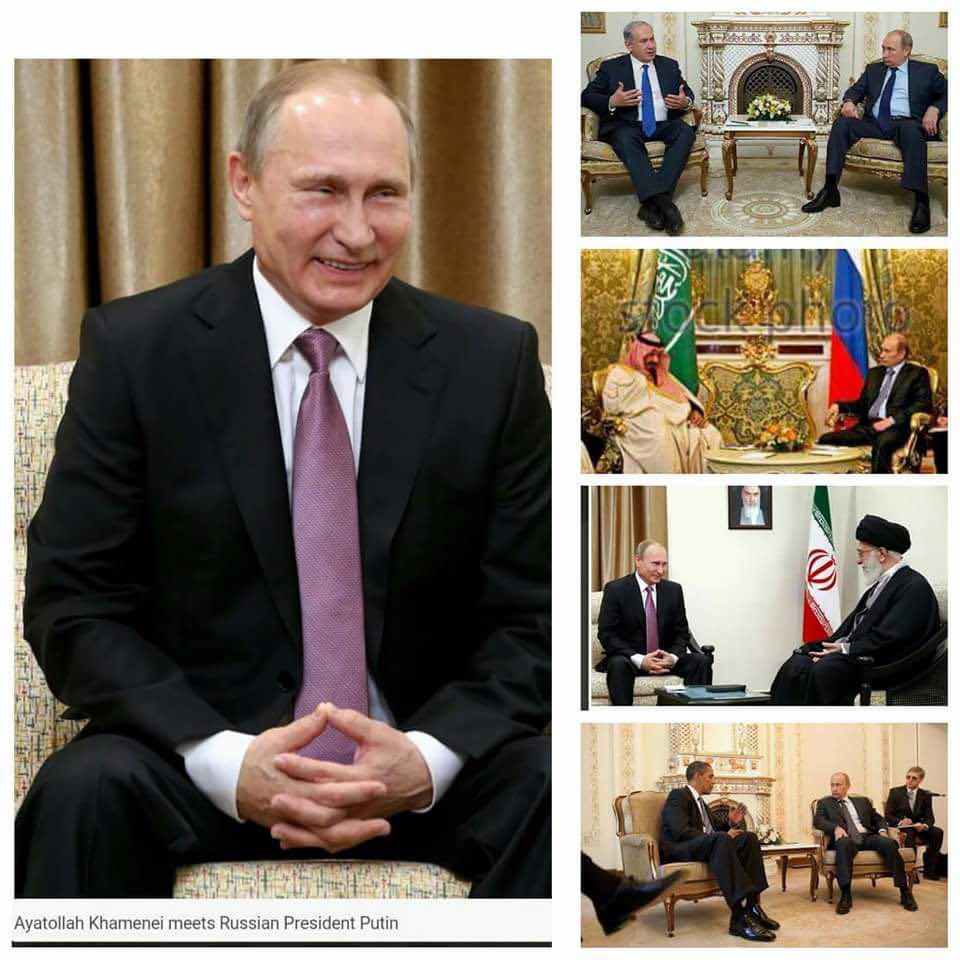 فرق نشستن پوتین در مقابل رهبری با دیگران+عکس