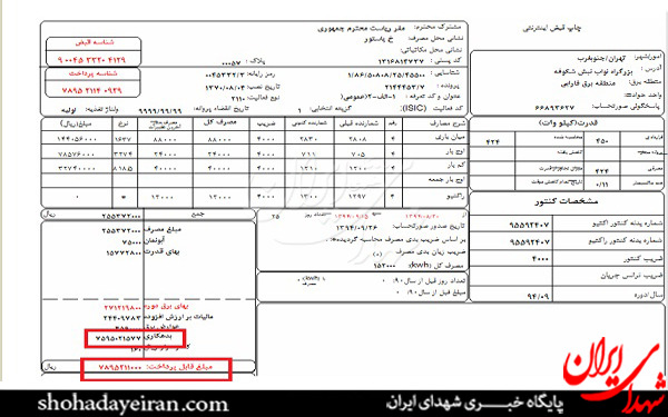 بدهی 3 میلیاردی ریاست جمهوری به شرکت برق!