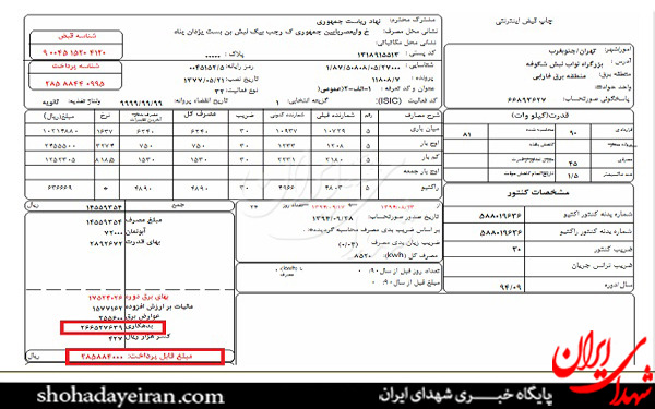 بدهی 3 میلیاردی ریاست جمهوری به شرکت برق!