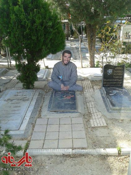 تزئین متفاوت قبر یک شهید در بهشت‌زهرا + عکس