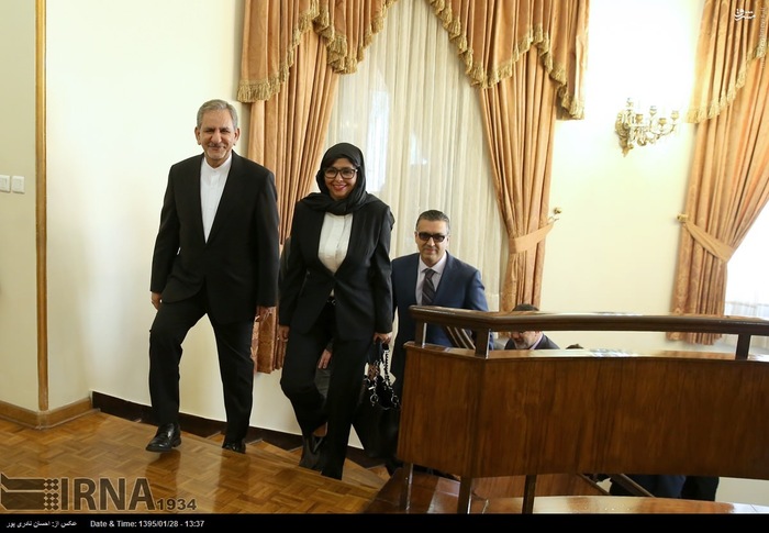 حجاب وزیر خارجه ونزوئلا در دیدار با جهانگیری