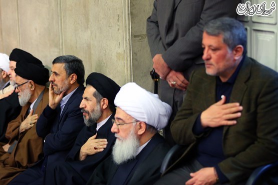 احمدی نژاد در مراسم بزرگداشت هاشمی+عکس