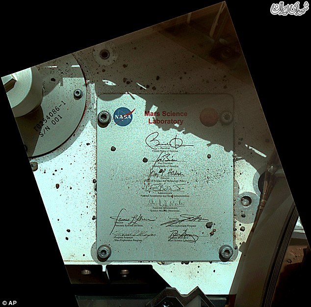 تصویری از امضای باراک اوباما در مریخ +عکس