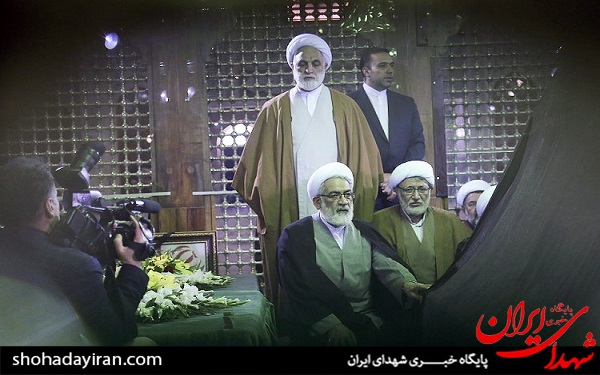 عکس/ تجدید میثاق رئیس قوه قضائیه با آرمان های امام خمینی (ره)