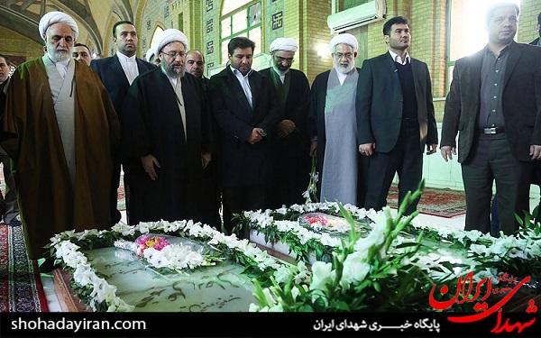 عکس/ تجدید میثاق رئیس قوه قضائیه با آرمان های امام خمینی (ره)