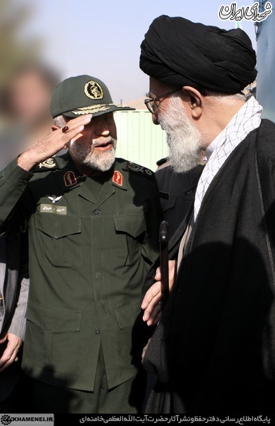 سردار سرافراز همدانی در کنار رهبر انقلاب+عکس