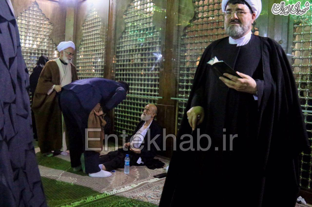از حال رفتن آیت الله امامی کاشانی در ....+عکس