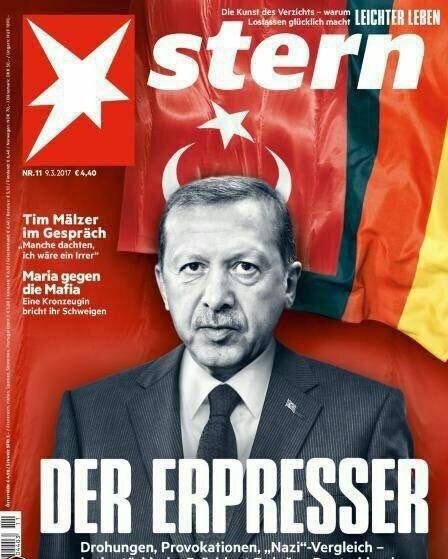 مجله آلمانی برای اردوغان شاخ گذاشت!+عکس
