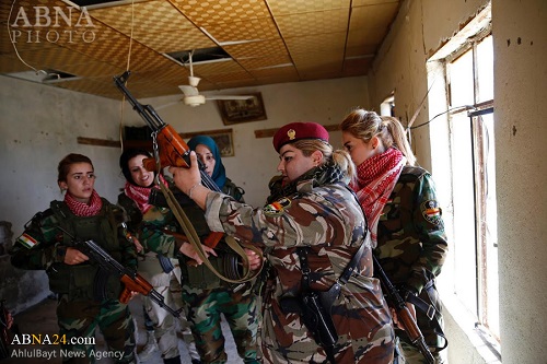 عکس/ زنان ایزدی در میدان نبرد با داعش