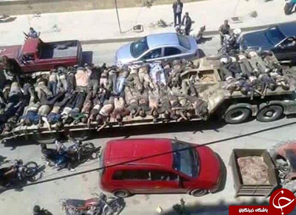 اجساد انباشته شده داعشی‌ها در بشیر+عکس
