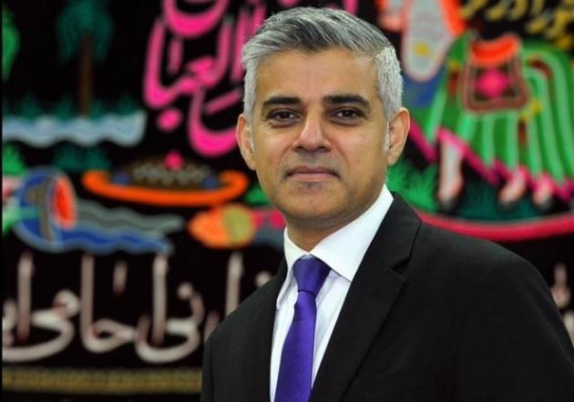 شهردار مسلمان لندن در هیات عزاداری + عکس