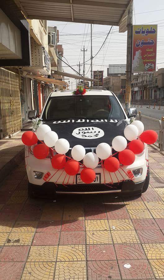 ماشین عروس‌ تروریست‌های داعش + عکس