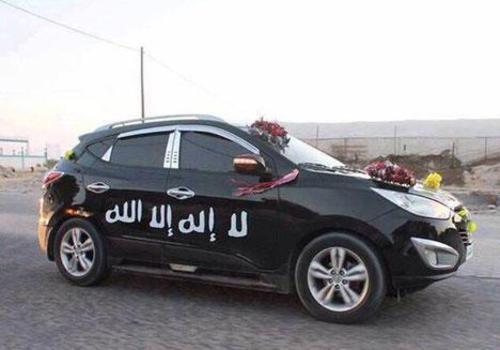 ماشین عروس‌ تروریست‌های داعش + عکس