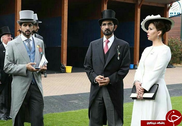 تصویری عجیب از حاکم دبی و همسرش+عکس