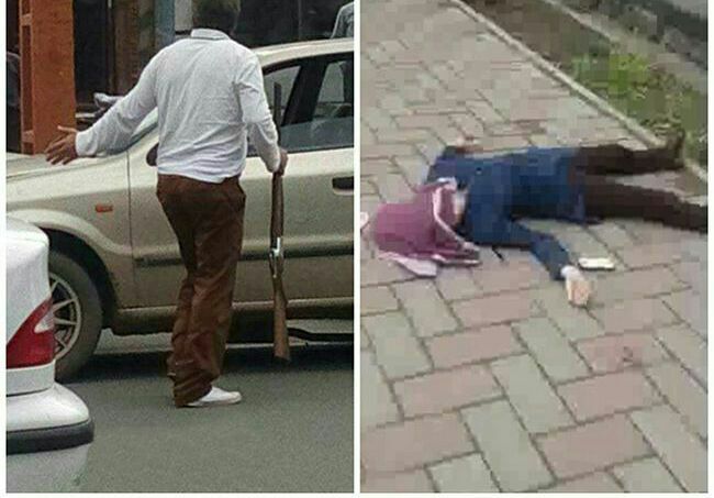 شلیک مرگبار پدر به دخترش در وسط خیابان!