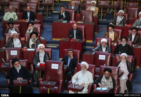 احمدی‌نژاد،قالیباف و جلیلی در جلسه خبرگان+عکس