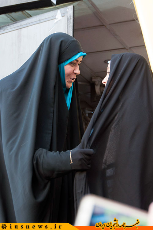 الهام چرخنده در تجمع عفاف و حجاب +عکس