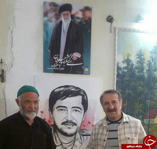 مهران رجبی مهمان شهید مدافع حرم + تصاویر
