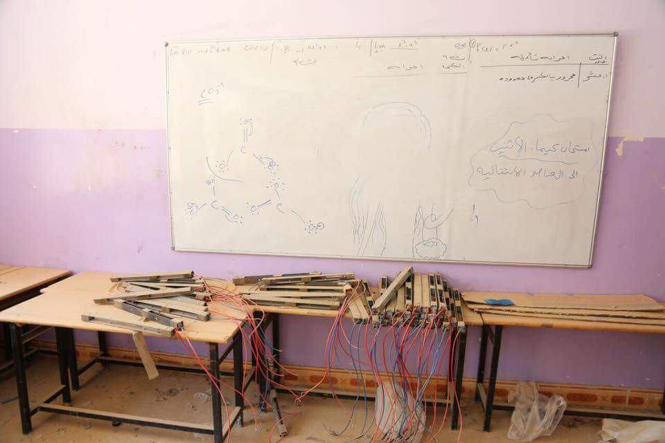 کارگاه‌ بمب‌سازی داعش در مدارس فلوجه! +عکس