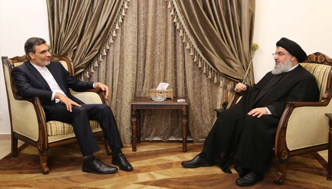 دیدار معاون وزیرخارجه ایران و دبیرکل حزب‌الله