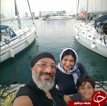 بازیگر ایرانی و همسرش در سواحل اروپا+عکس