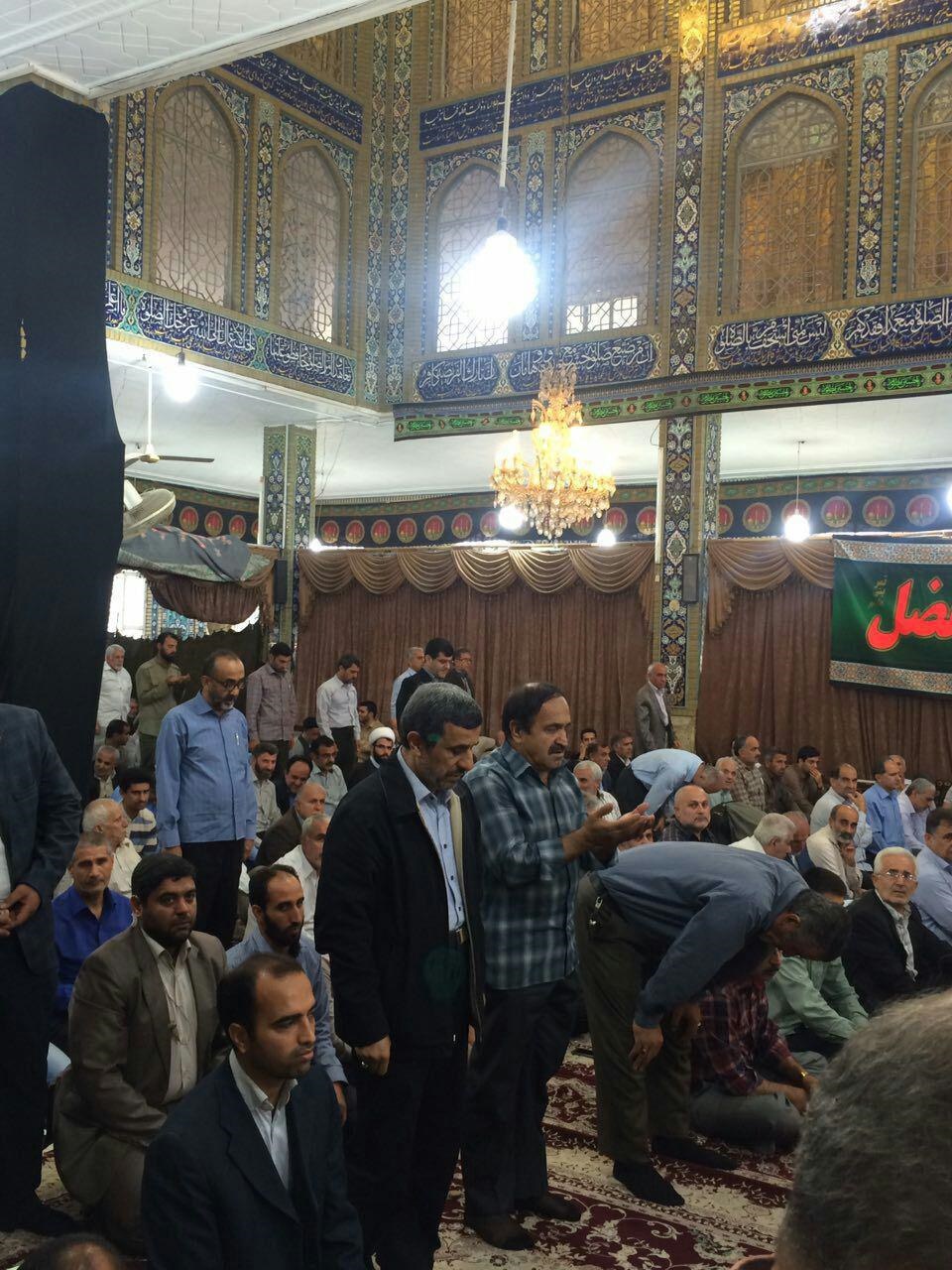 احمدی‌نژاد در نماز جمعه آستانه اشرفیه+عکس