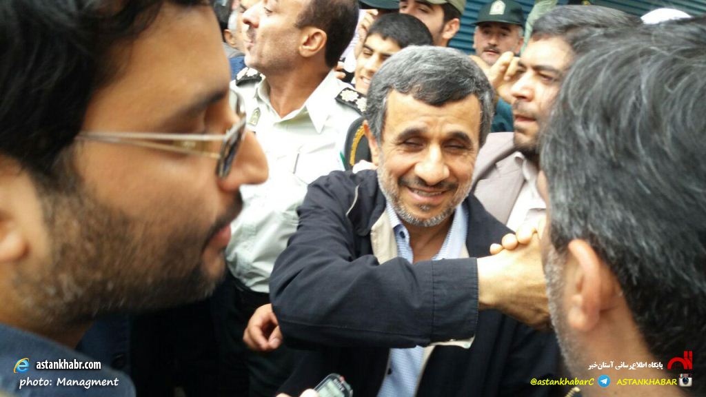 احمدی نژاد در نماز جمعه آستانه اشرفیه +عکس