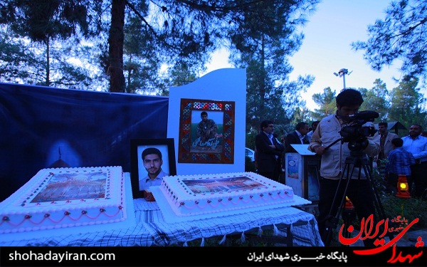عکس/ جشن تولد شهید مدافع حرم در گلزار شهدا