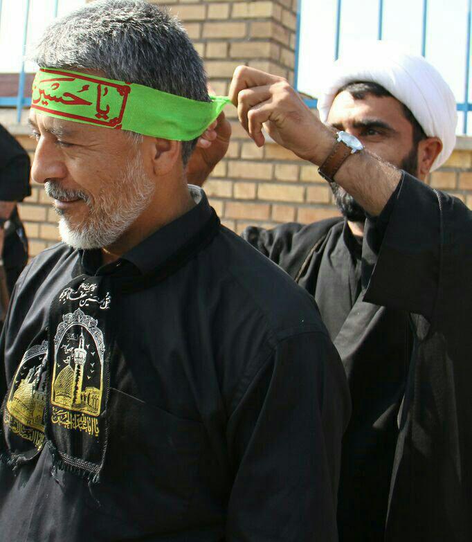 فرمانده عاشورایی با لباس عزا در جمع تکاوران+عکس