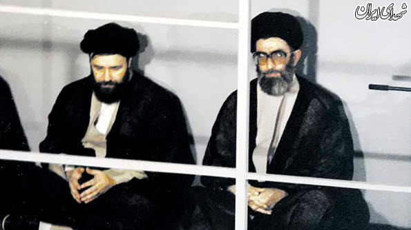 رهبر انقلاب و یادگار امام در کنار هم +عکس