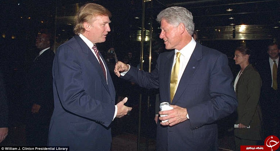 دوستی کلینتون و ترامپ در سال‌های ...+عکس