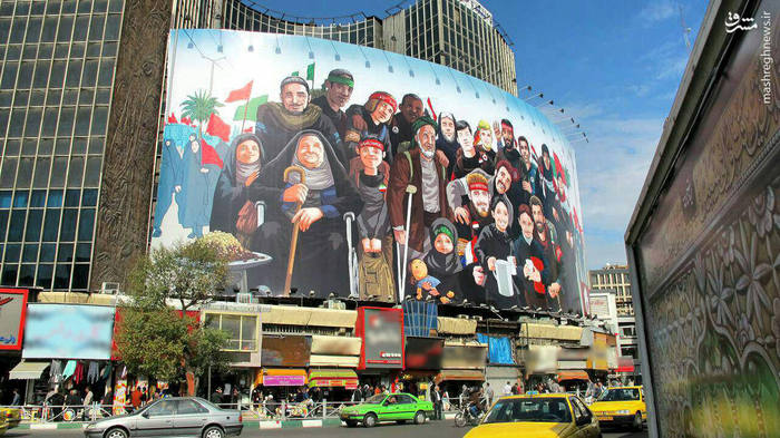 تازه ترین طرح دیوارنگاره میدان ولیعصر(عج)+عکس