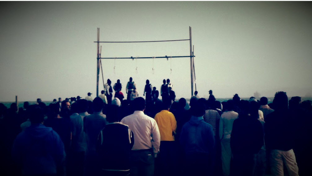 اعدام 4 متجاوز به عنف لب ساحل قشم+تصاویر