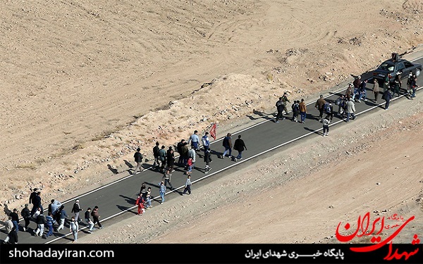 عکس/ تصاویر هوایی از زائران پیاده امام رضا (ع)