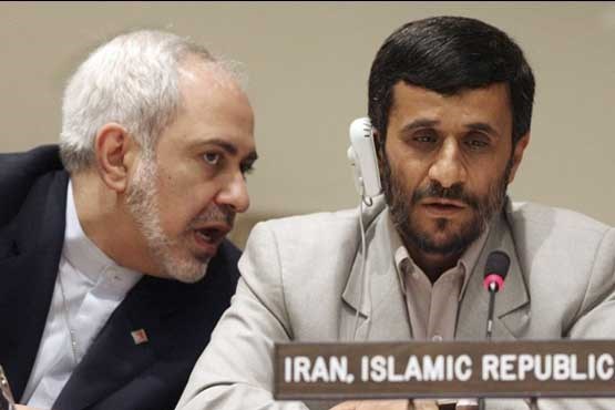 ظریف در کنار حسن روحانی و محمود احمدی نژاد + عکس