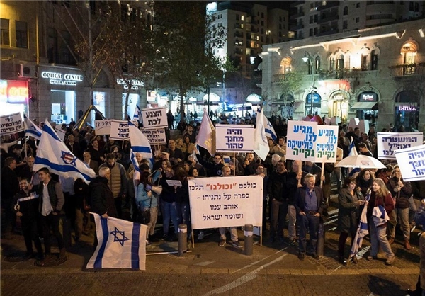 تظاهرات در تل‌آویو و قدس علیه فساد کابینه نتانیاهو
