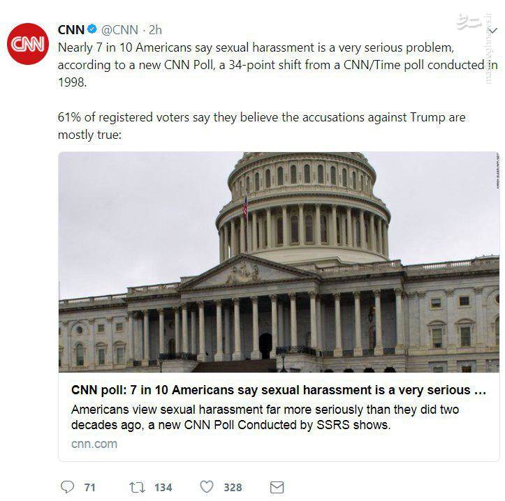 نظرسنجی CNN درباره اتهامات علیه ترامپ