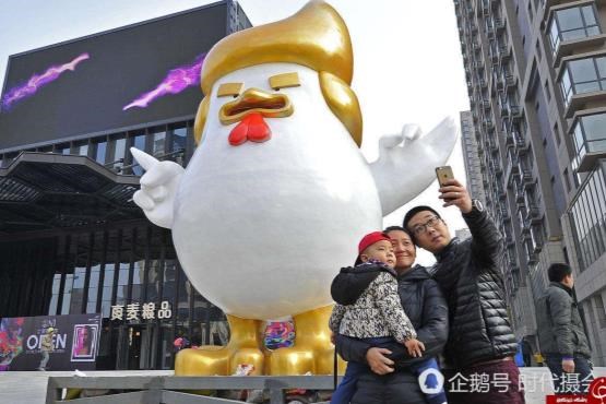نصب مجسمه غول پیکر سگی ترامپ در چین + عکس