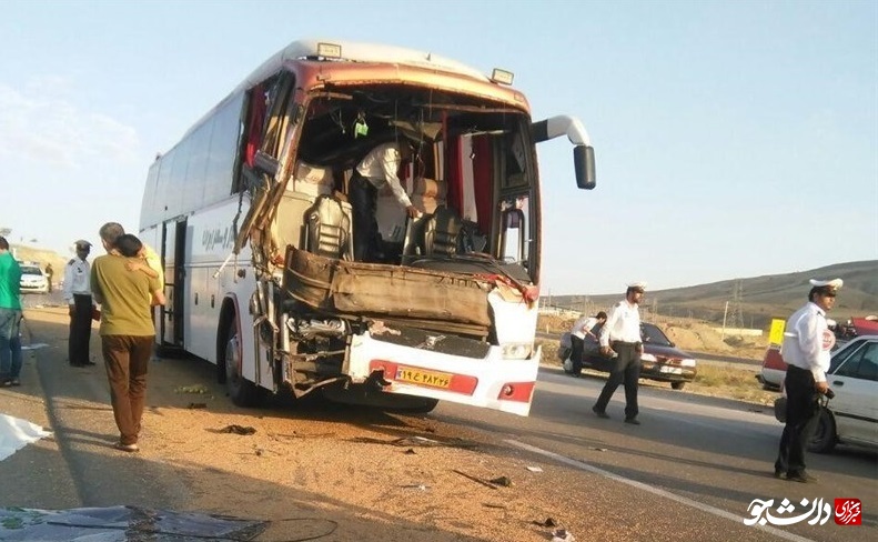 جزئیات تصادف اتوبوس حامل اساتید دانشگاه‌های کشور